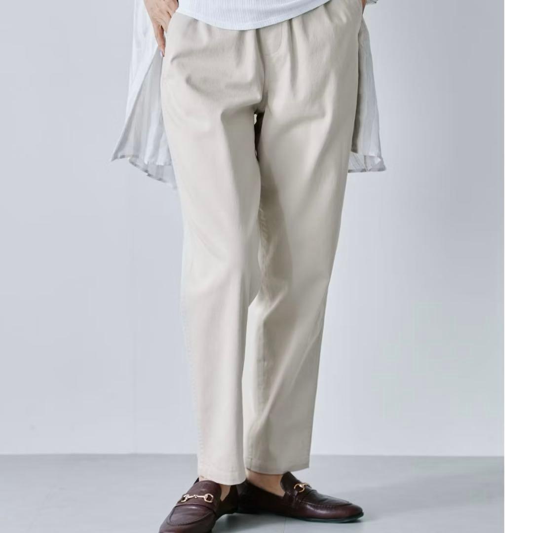 北欧、暮らしの道具店「楽ちんなのに、スッキリ見え」たよれるペグパンツ T