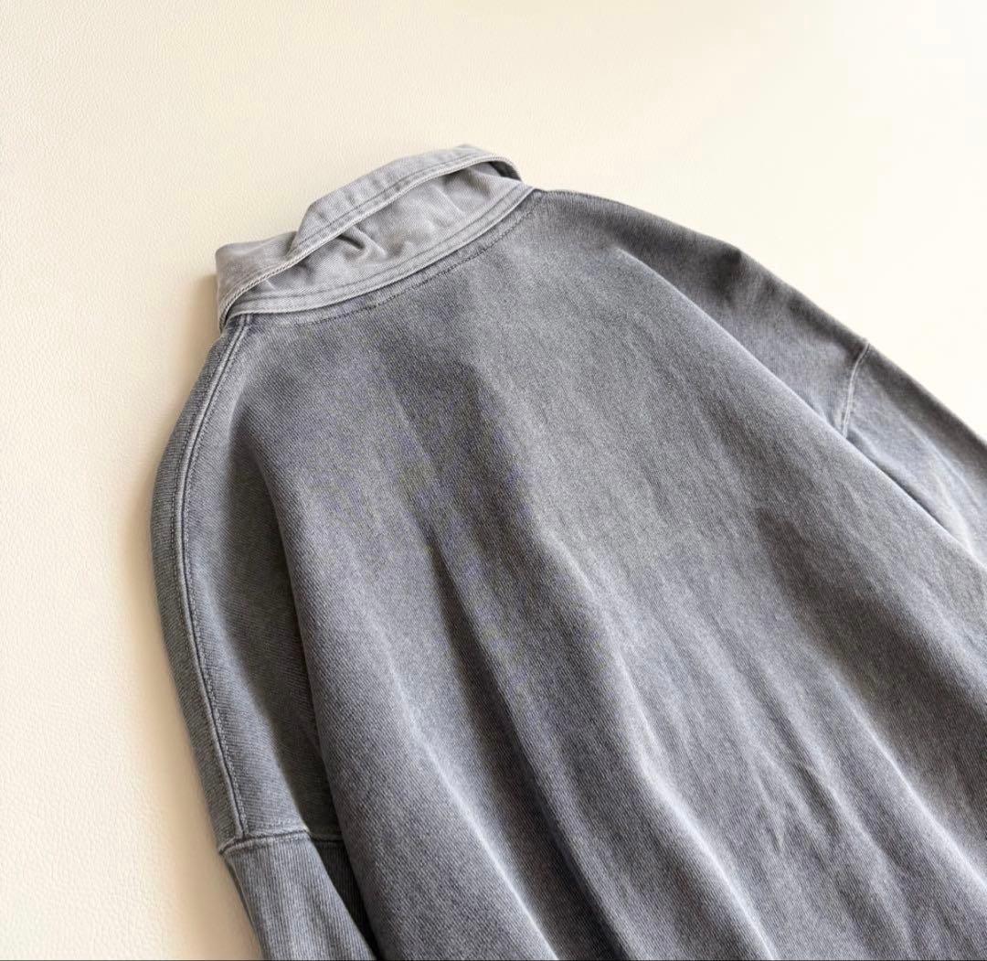 paru 【イレーヴ】ピグメントダイ ラガープルオーバー スタンドカラー