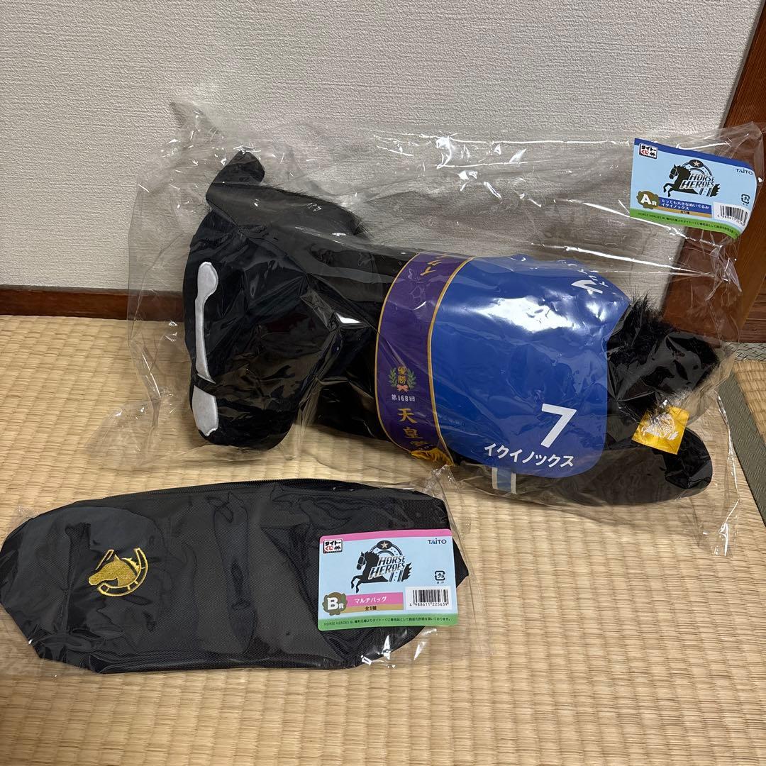 タイトーくじHORSE HEROES A賞イクイノックス B賞マルチバッグ