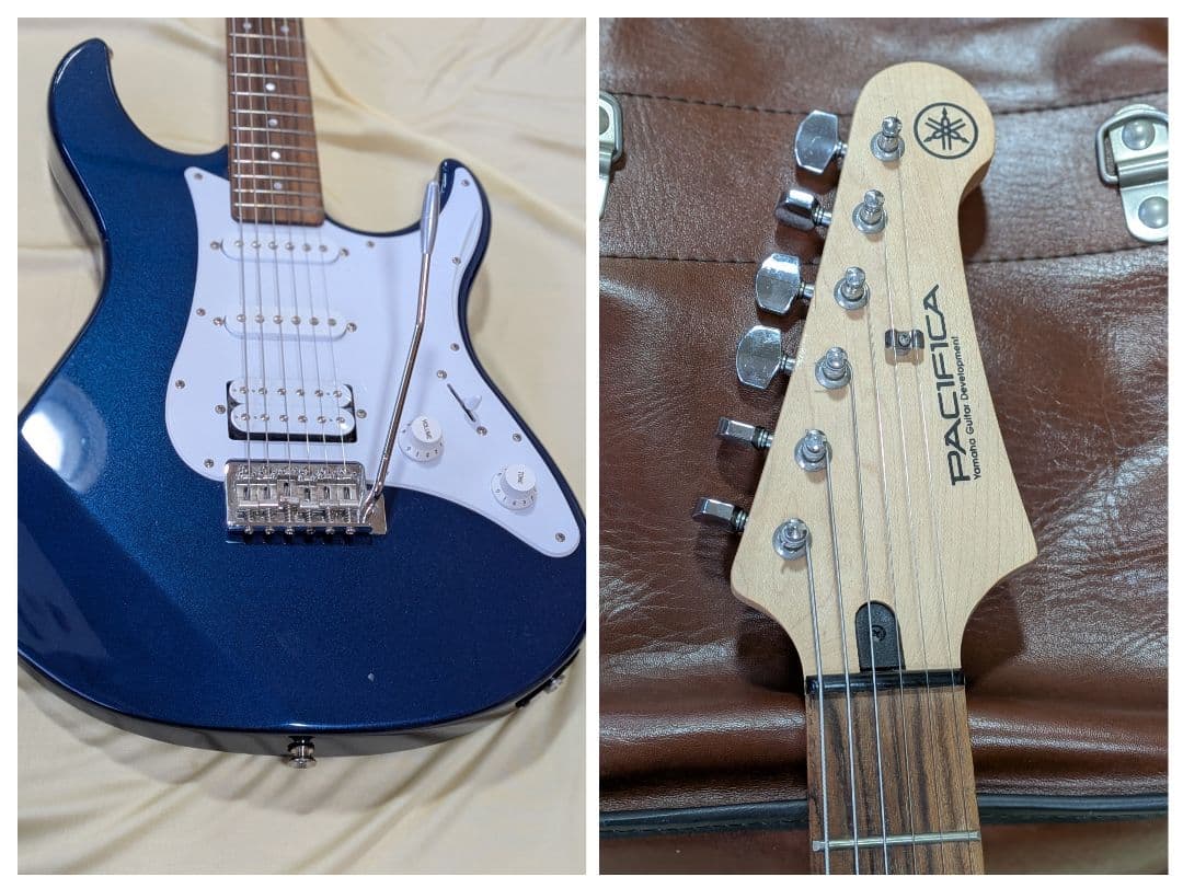 kazu美品Yamaha PACIFICA ギターブルーシールド ケース